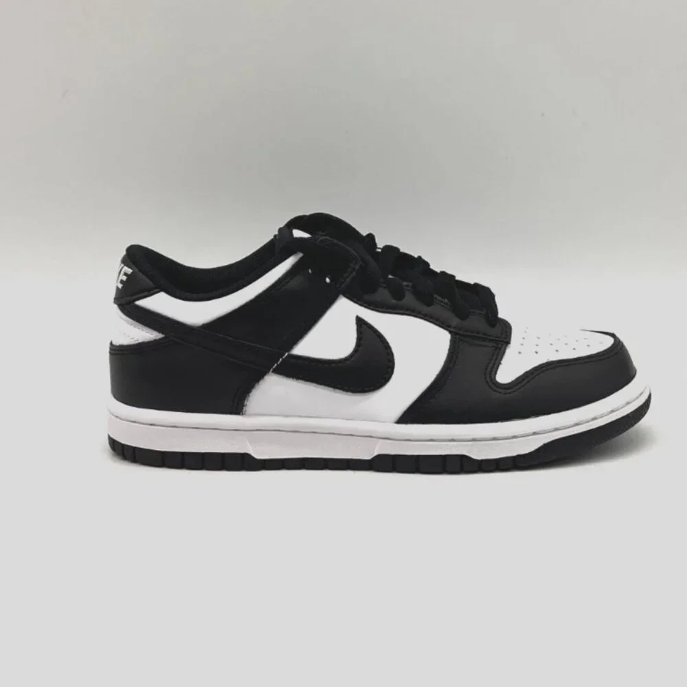 Nike Dunk Low Retro White Black Panda CW1590-100 Kids Sneakers Shoes - Picture 3 of 14